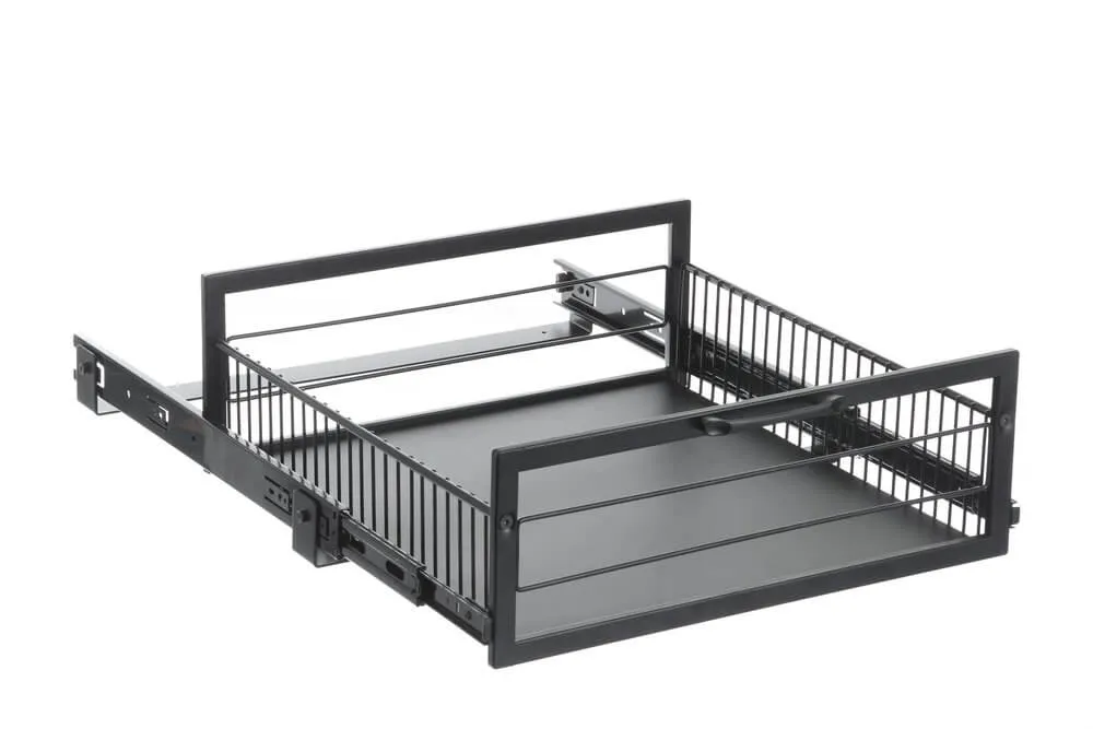 Large Pull Out Pantry Drawer Black