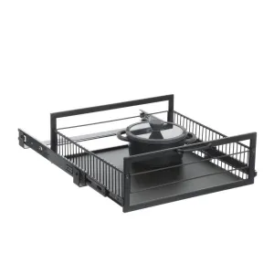 Large Pull Out Pantry Drawer Black