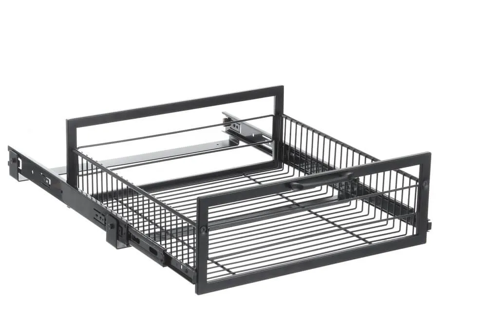 Large Pull Out Pantry Drawer Black