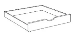 M40-POS33 Polar White Roll Out Tray