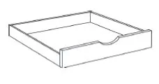 M40-POS33 Polar White Roll Out Tray