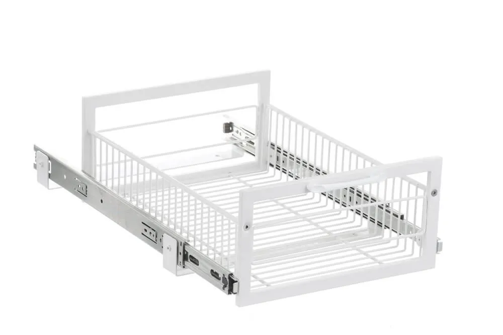 Medium Pull Out Pantry Drawer White