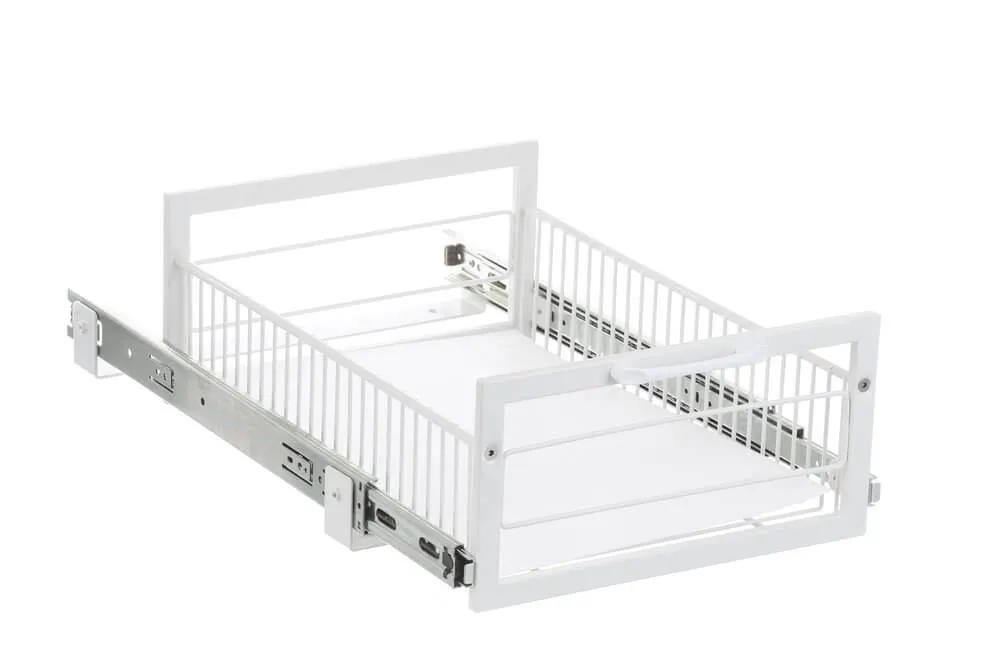 Medium Pull Out Pantry Drawer White
