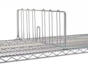 Metro DD18C Chrome Wire Shelf Divider for 18" Shelves
