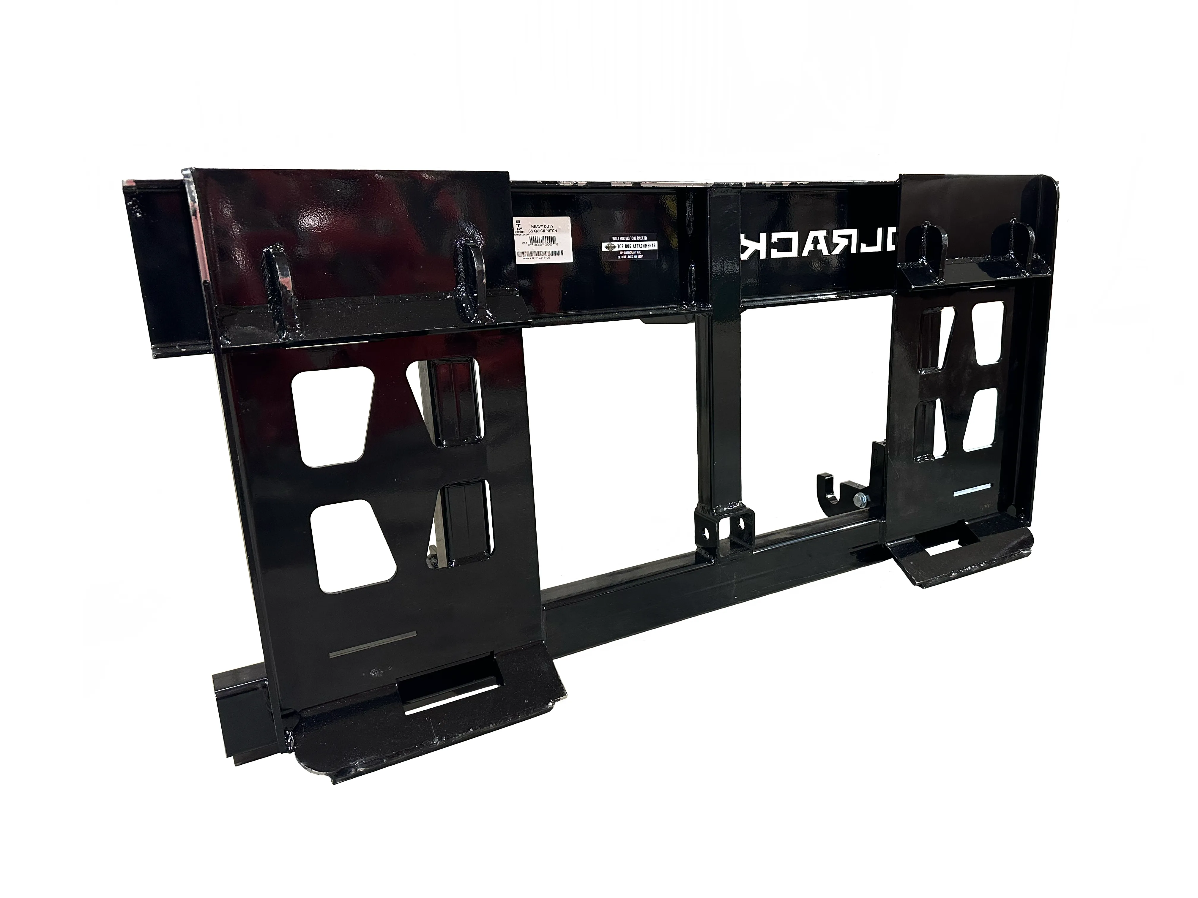 New Bigtoolrack Heavy Duty Skid Steer Quick Hitch