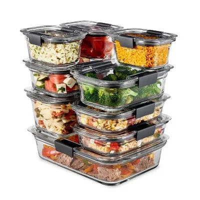 Open Box - Rubbermaid 10pc Brilliance Glass Food Storage Set