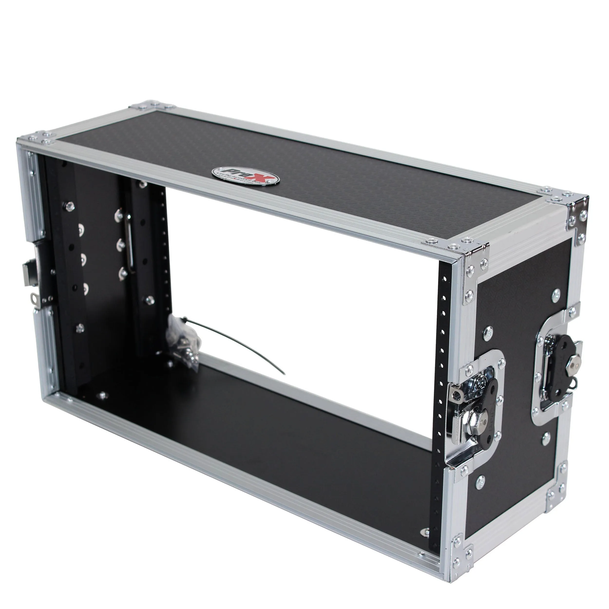 ProX X-6U7D 6U Deluxe Effects Rack 7 In Deep Rail to Rail | W-Handles