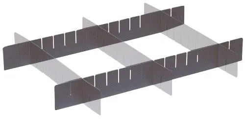 Quantum DL92080 14.87" Long Dividers for Dividable Grid Containers, 7.5" Tall
