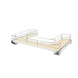 Rev-A-Shelf / 5386-33BCSC-MP / Solid Surface U-Shape Pullout Organizer for Sink Base Cabinets w/ Soft-Close