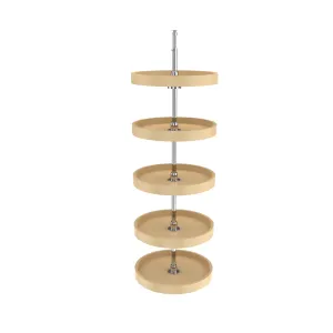 Rev-A-Shelf / 6065-16-15-52 / Polymer Full-Circle 5-Shelf Lazy Susans for Tall Pantry Cabinets