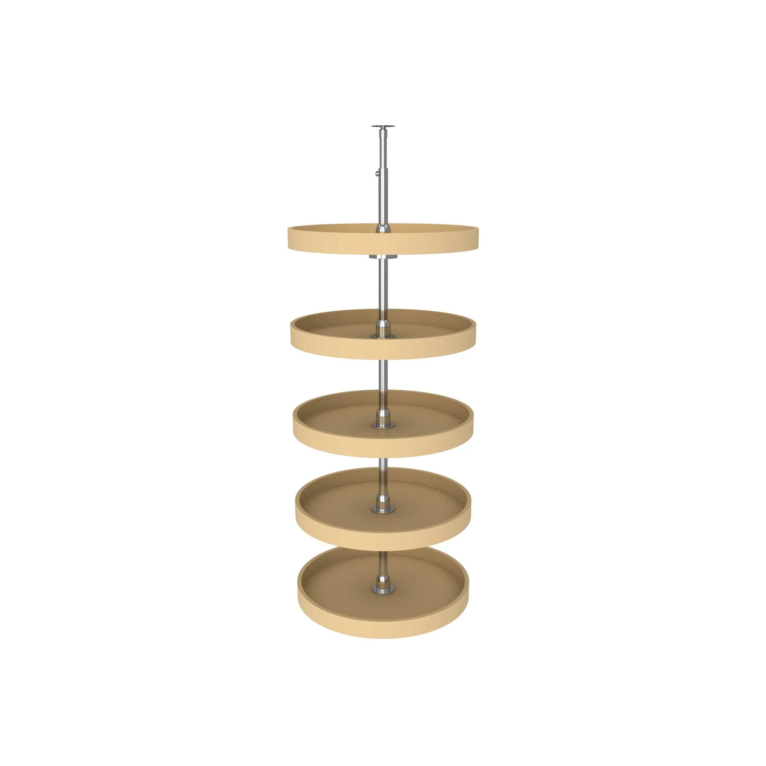 Rev-A-Shelf / 6065-20-15-52 / Polymer Full-Circle 5-Shelf Lazy Susans for Tall Pantry Cabinets