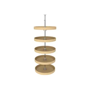 Rev-A-Shelf / 6065-20-15-52 / Polymer Full-Circle 5-Shelf Lazy Susans for Tall Pantry Cabinets