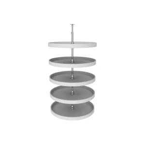 Rev-A-Shelf / 6065-28-11-52 / Polymer Full-Circle 5-Shelf Lazy Susans for Tall Pantry Cabinets