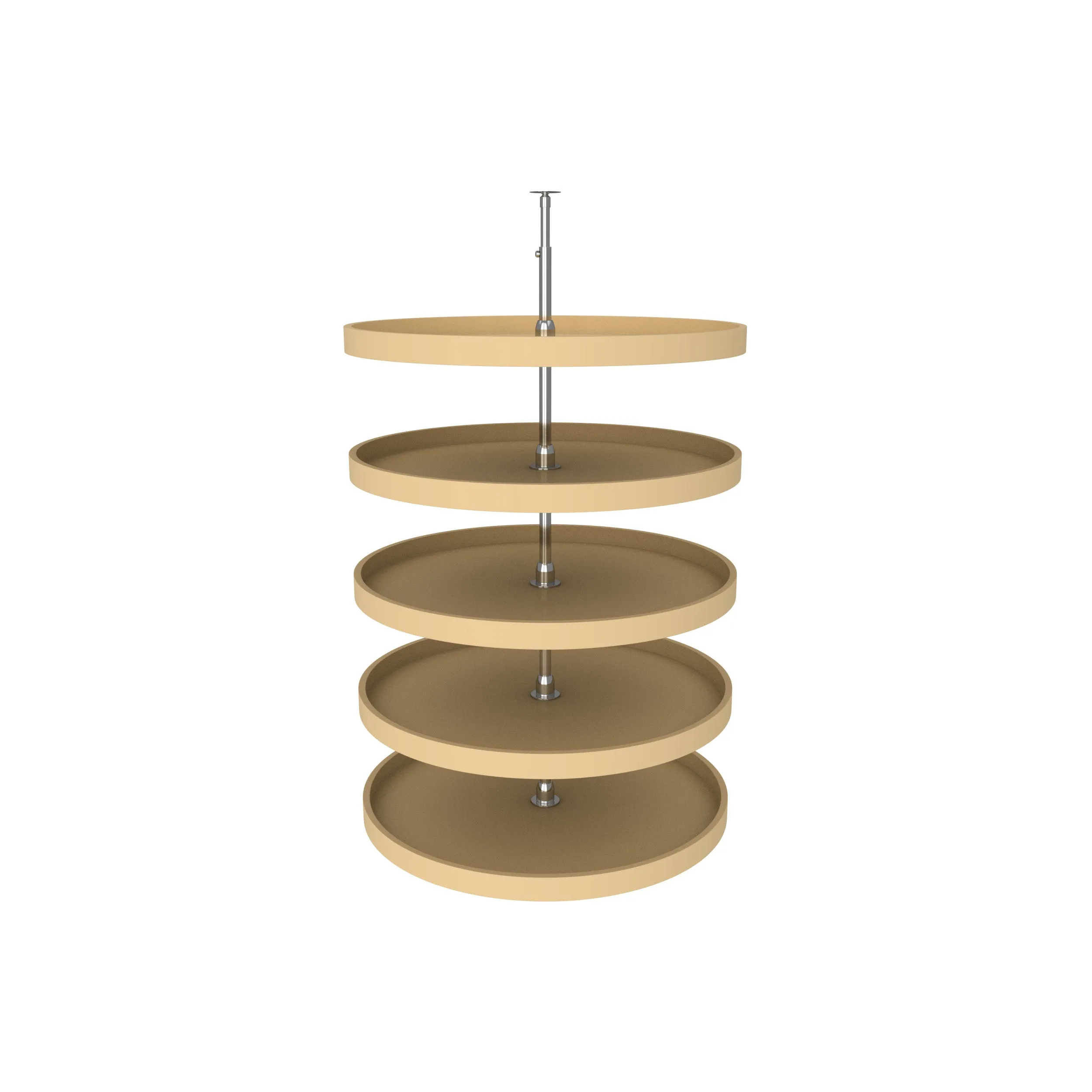 Rev-A-Shelf / 6065-32-15-52 / Polymer Full-Circle 5-Shelf Lazy Susans for Tall Pantry Cabinets
