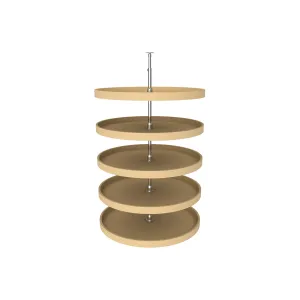 Rev-A-Shelf / 6065-32-15-52 / Polymer Full-Circle 5-Shelf Lazy Susans for Tall Pantry Cabinets