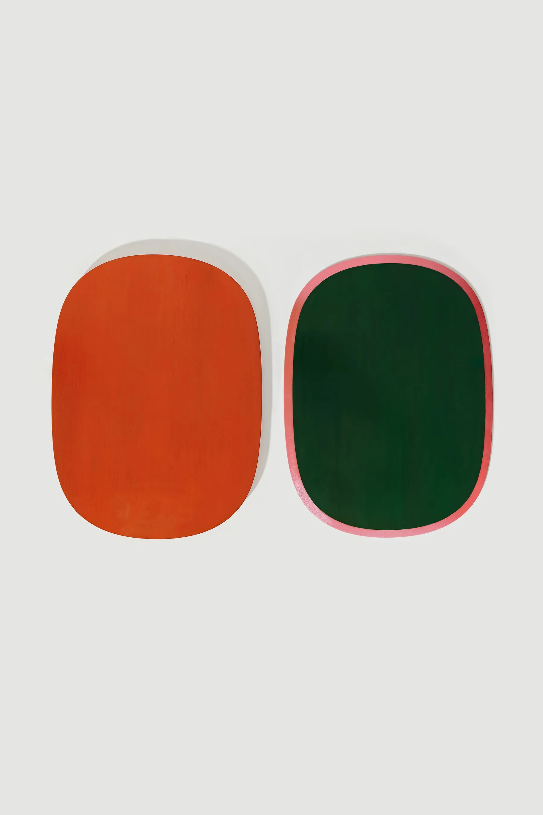 Reversible Ottchil (Korean Lacquer) Serving Platter - L / Orange
