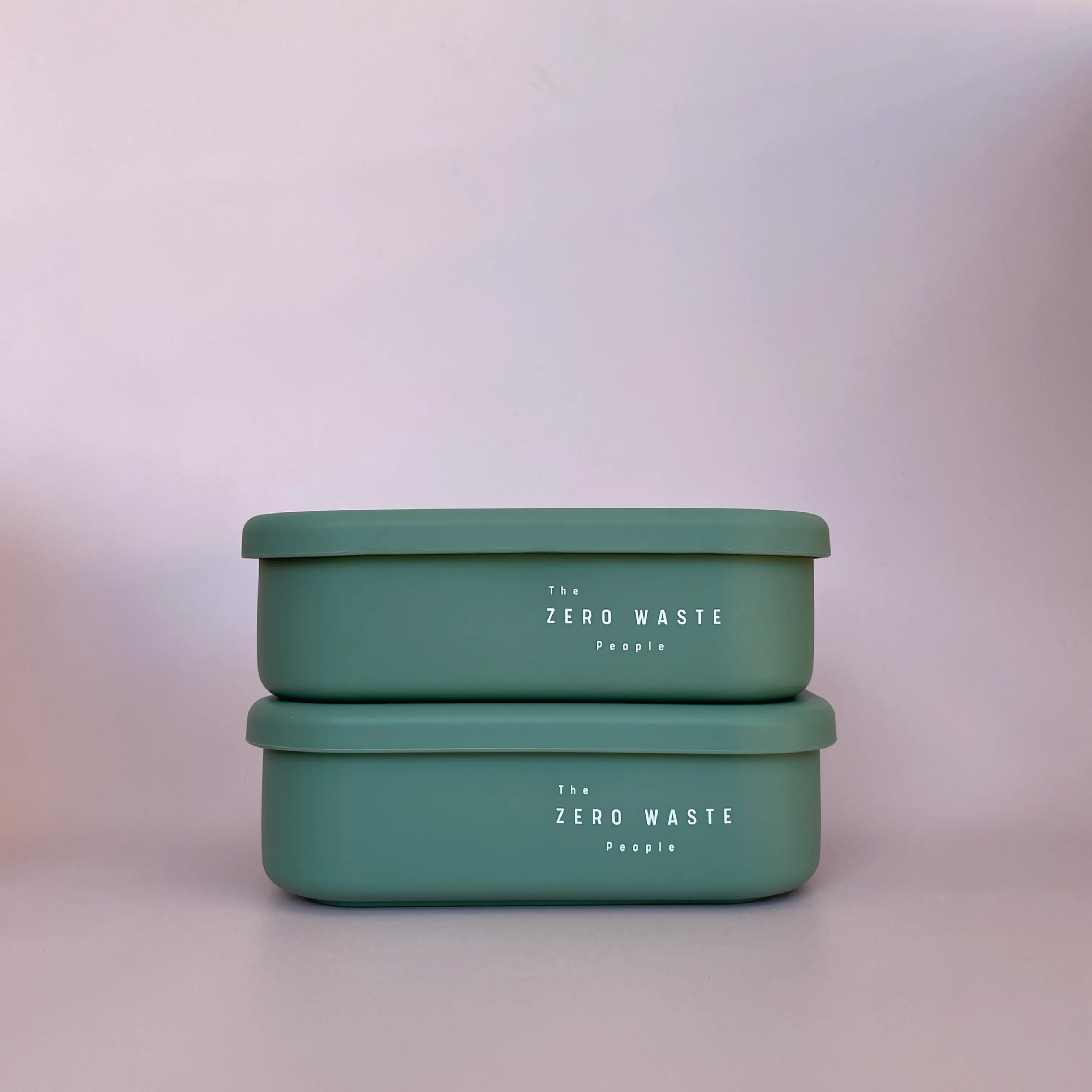 Sage Rectangle Silicone Container