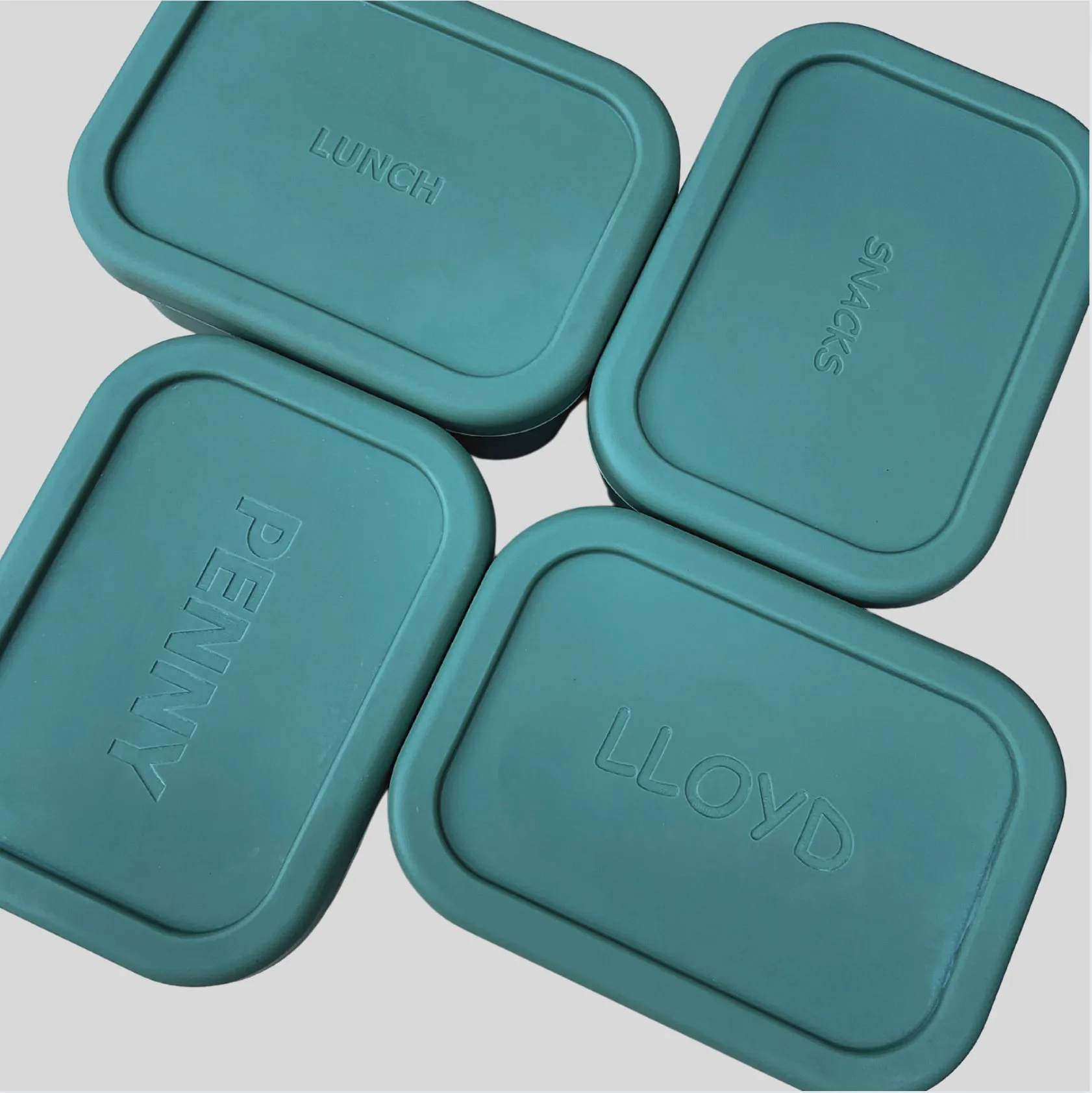 Sage Rectangle Silicone Container