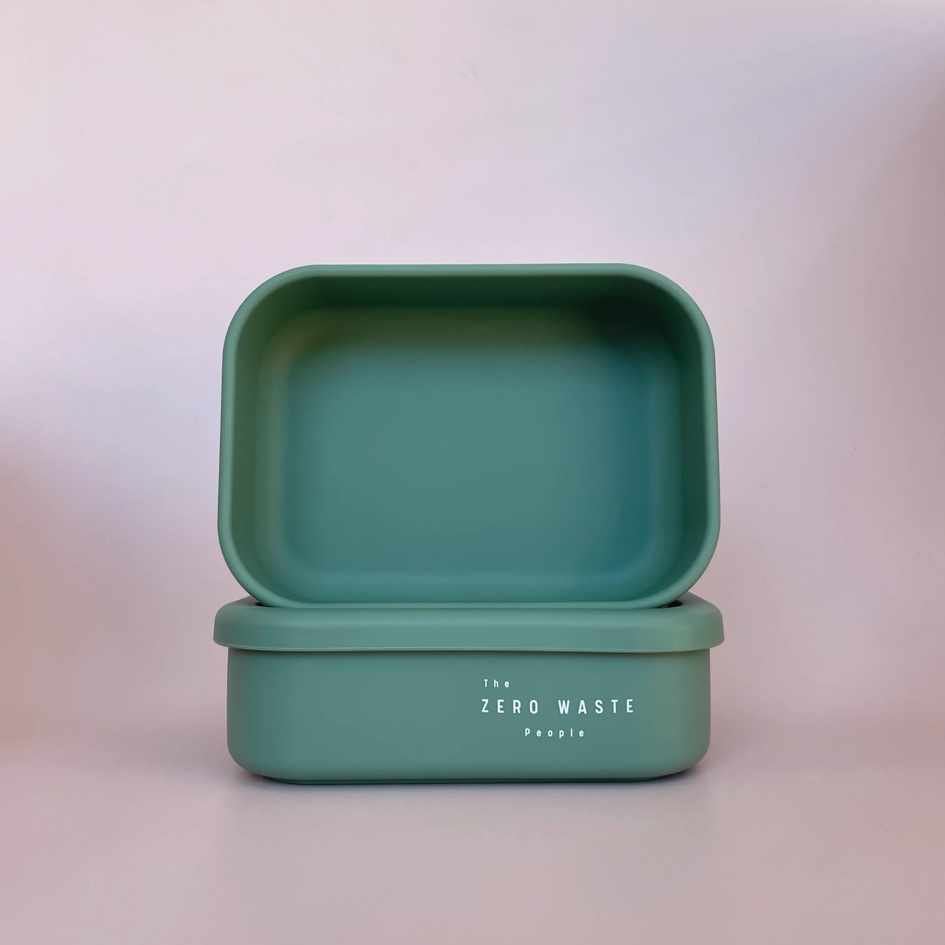 Sage Rectangle Silicone Container
