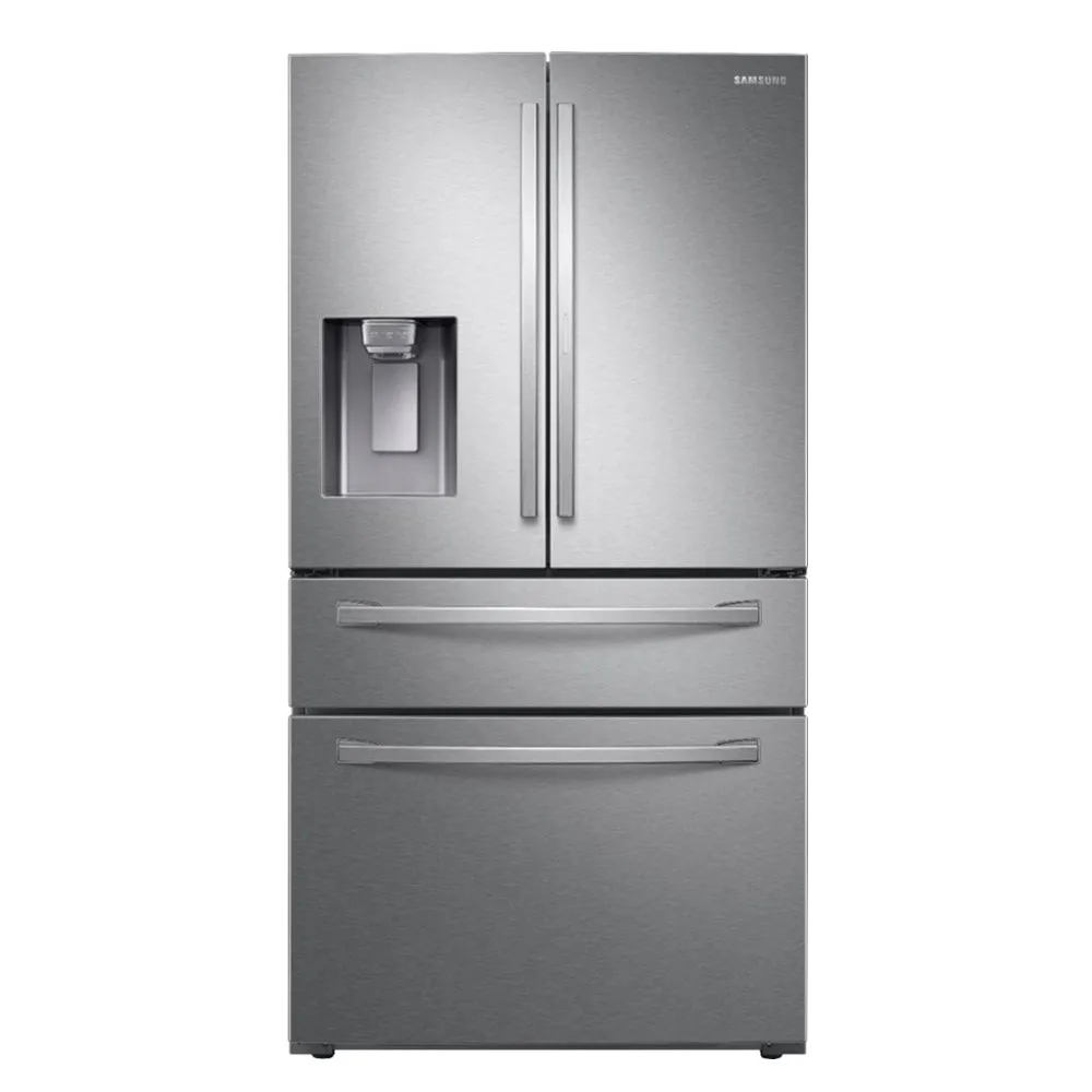 Samsung - 27.8 cu. ft. 4 Door French Door Refrigerator with Food Showcase -Resistant Stainless Steel