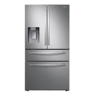 Samsung - 27.8 cu. ft. 4 Door French Door Refrigerator with Food Showcase -Resistant Stainless Steel