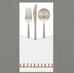 Stitched Coral - Cutlery Pouch