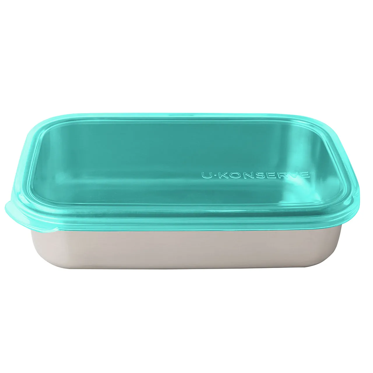 U-Konserve Rectangular Stainless Steel To Go Container - 25oz / Assorted Lid Colours