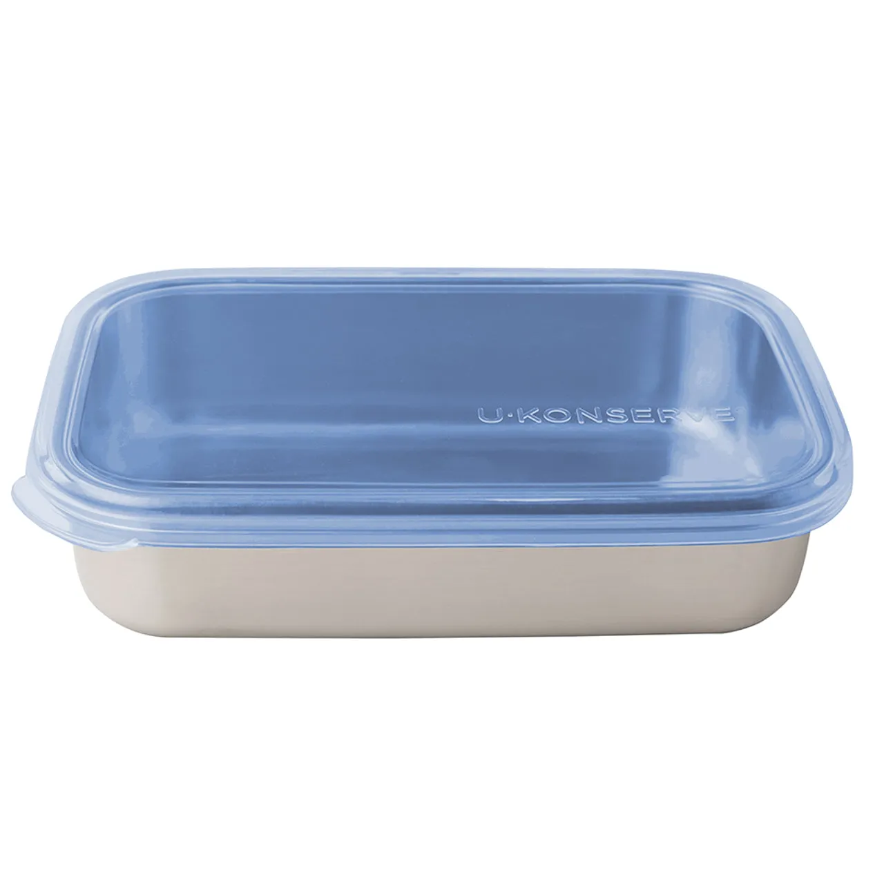 U-Konserve Rectangular Stainless Steel To Go Container - 25oz / Assorted Lid Colours