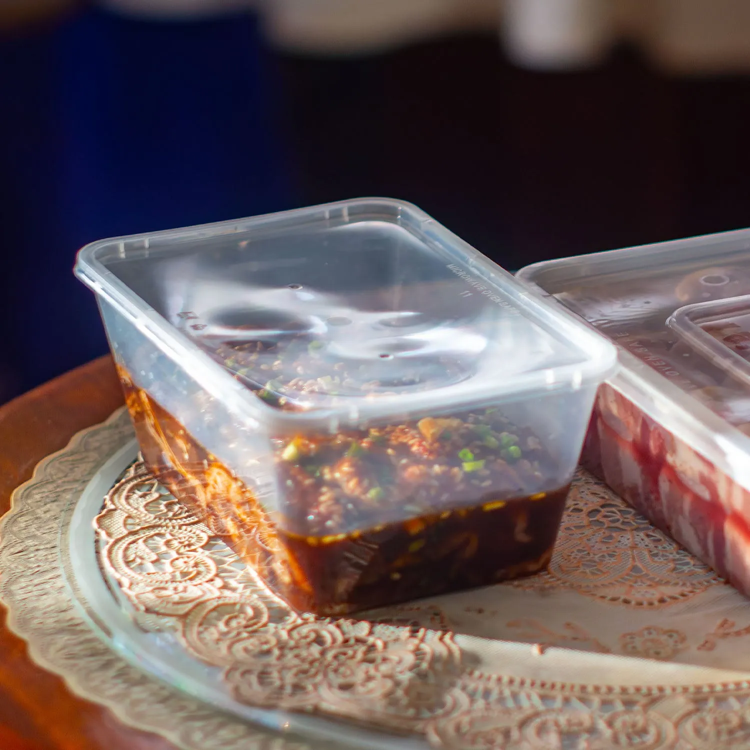 Uratex Rectangular Microwavable Food Container (1000 mL)