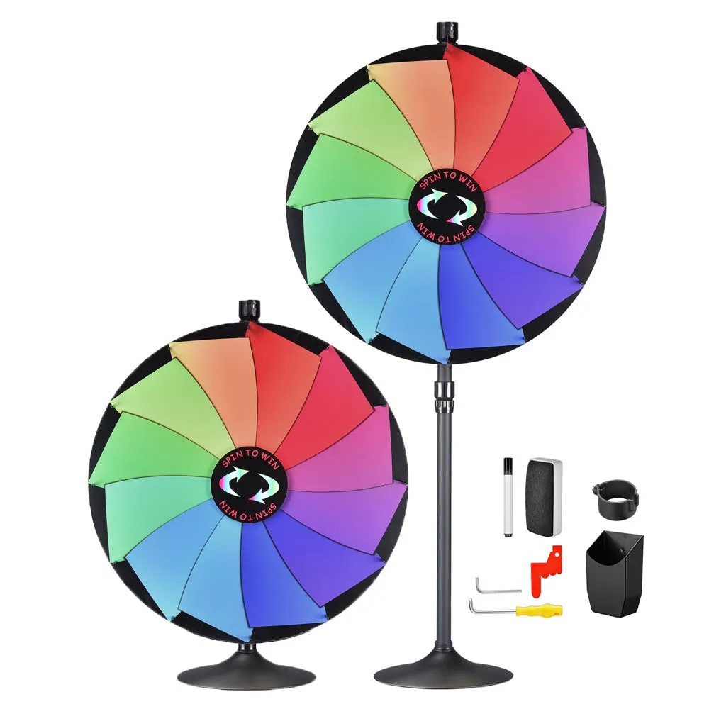 WinSpin 36" Prize Wheel 2in1 Tabletop or Floor Stand 12-Slot